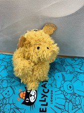 Jellycat Little Dragon Plush Bag Charm Keychain Golden Genuine NWT Collectible