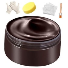 Leather Recoloring Balm Leather  Vinyl Color Restorer Conditioner   Dark Brown