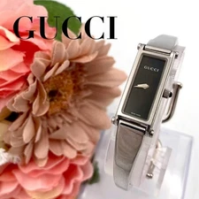 GUCCI 1500L Quartz Women's Watch Square Black Dial