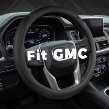 Customized Auto Car Steering Wheel Cover for GMC Sierra 2014-2015 Black-Standard