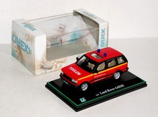 OLIEX, HONGWELL 1/43 POMPIER LAND ROVER 4.6 HSE TOULON, VEHICULE SECOURS DU VAR