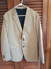 Tan Banana Republic Men's Sport Coat 44R Slim Fit Rapid Movement Blazer