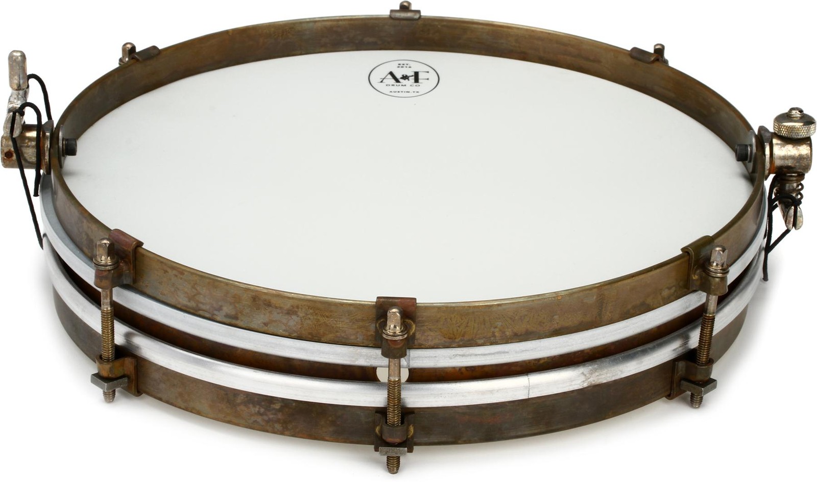 A&F Drum Company Pancake Snare Drum - 12" - Brass