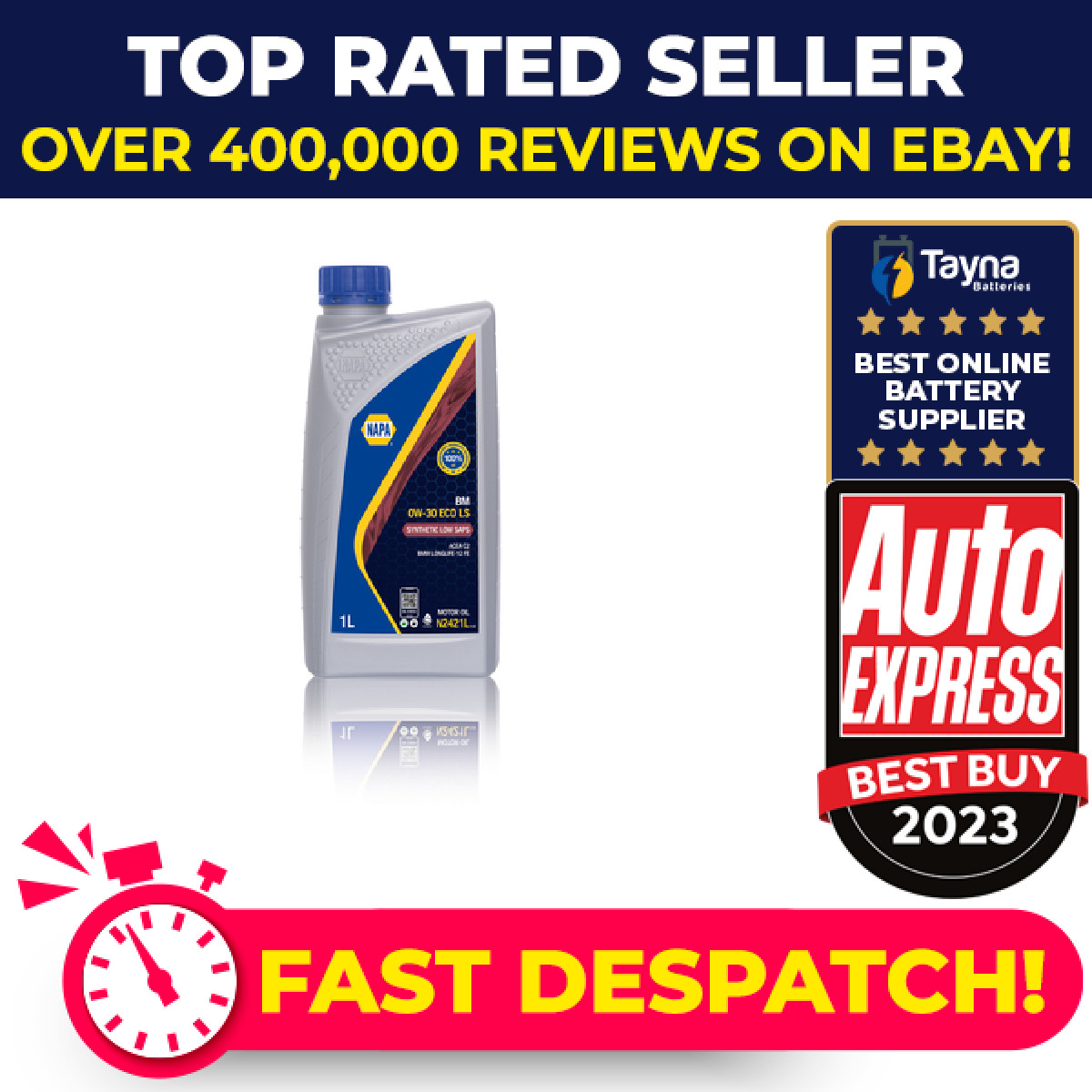 Engine Oil 1L for BMW 218D 2.0D 1 Litre NAPA 0W30 C2 BM ECO LS Low SAPS Quality