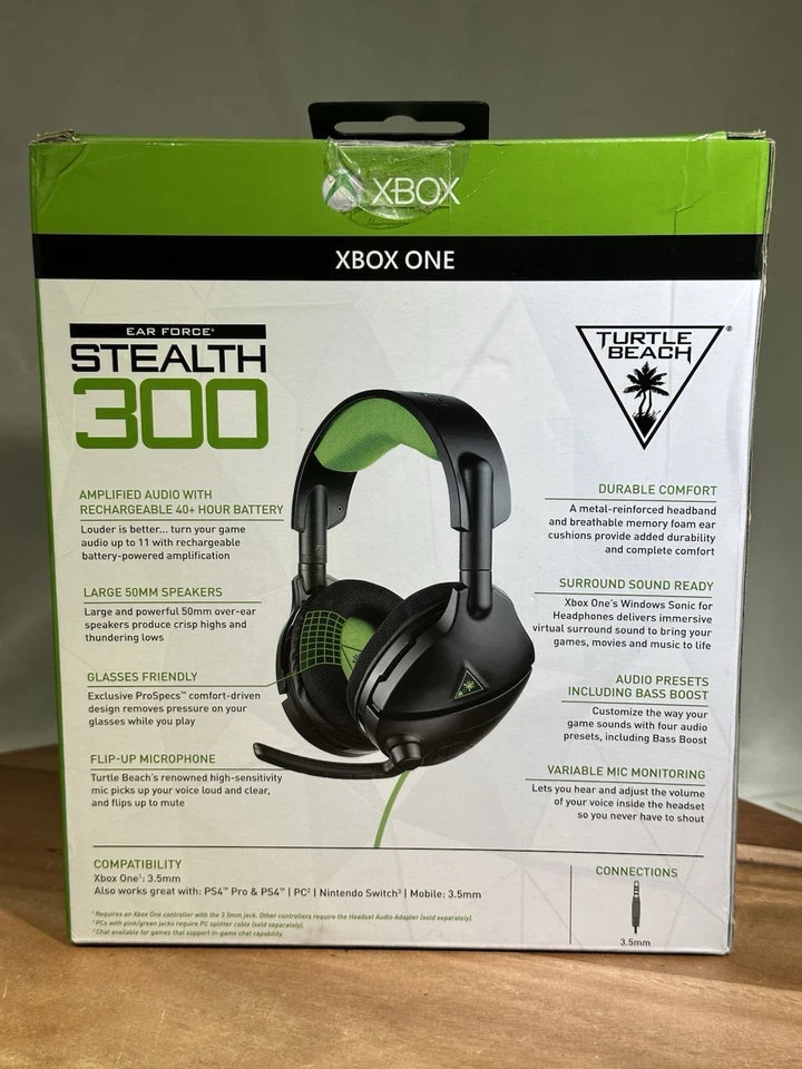 Turtle Beach Stealth 300 Black Headband Headsets for Xbox One - Image 2 of 3