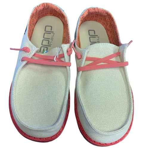 Hey Dude Youth Girls Wendy Canvas Easy Slip On Shoe, 130120223 - Picture 2 of 33