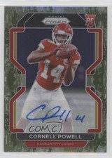2021 Panini Prizm Rookie Camo Prizm Auto 13/25 Cornell Powell #370 Auto pe8