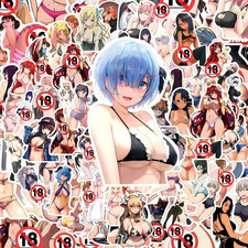 100 Pcs Sexy Anime Girls Hentai Stickers - Diy Graffiti Decals For Phone Laptop