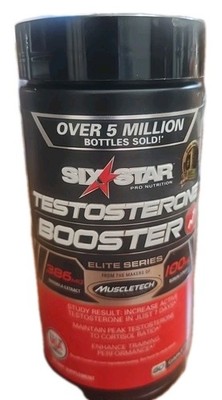 Six Star Testosterone Booster Supplement, Extreme Strength, Enhances 60 Caps