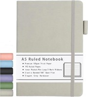 Notizbuch A5 Liniert Hardcover 100GSM 192 Seiten Schreibblock Tagebuch