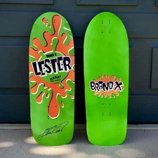Lester Kasai Brand-X Sims Skateboard (AUTOGRAPHED)