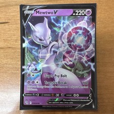 Pokémon Mewtwo V 030/078 Pokémon GO Ultra Rara Holo Basic 220HP Carta Inglese