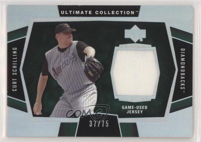 2003 Upper Deck Ultimate Collection Jersey Tier 2 37/75 Curt Schilling 1h1