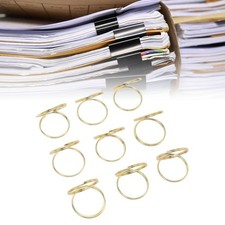 50PCS Name Card Holder Steel Practical Round Shape Photo Clip Card Display Stand