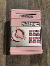 Password Piggy Bank Electronic Safe - Pink - Tested - Batteries Included