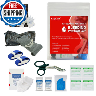 Euphnix Bleeding Control Kit - Essential Supplies For Hemorrhage Emergencies