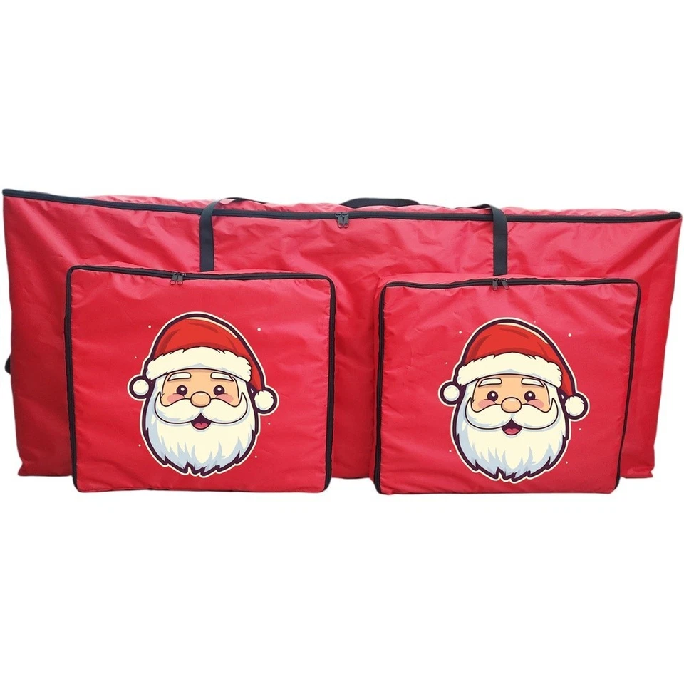 Large Christmas Tree Storage Bag Double Zipper with Handles for Easy Carrying - Image 2 of 4