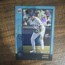 Topps 1997 David Ortiz Minnesota Twins MLB Rookie Autographed Card #71. rookie card picture