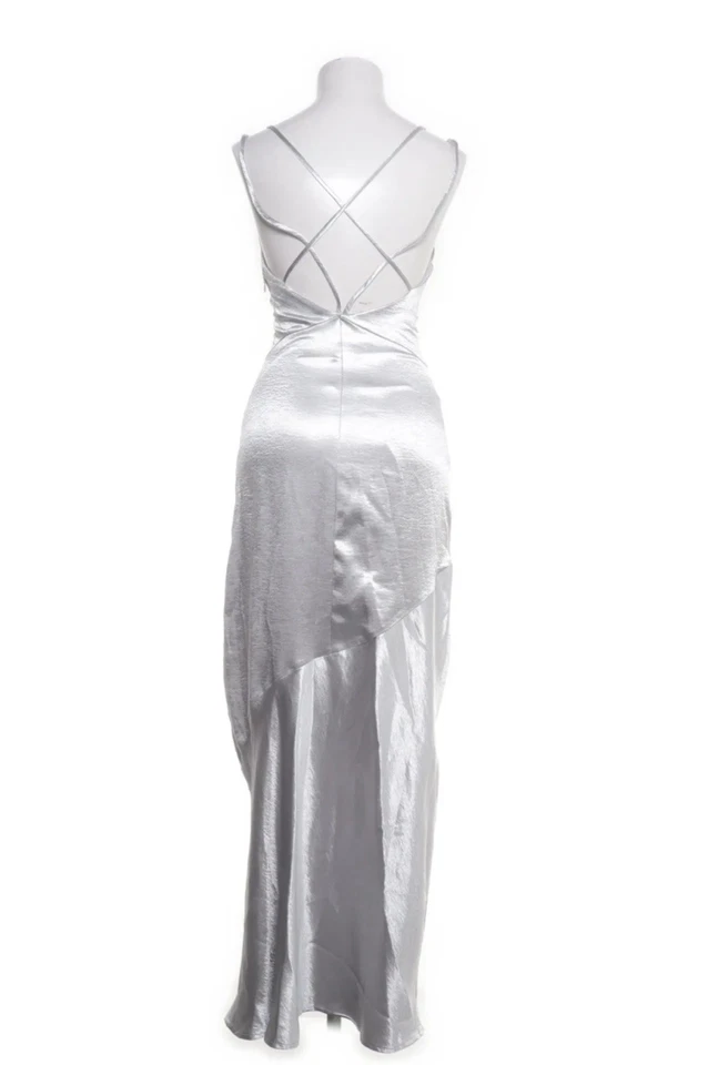 H&M Maxikleid Silber Gr XS 34 - Bild 2 von 4