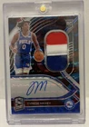 2020-21 Spectra TYRESE MAXEY Interstellar Prizm Rookie Patch Auto RPA RC SP /49