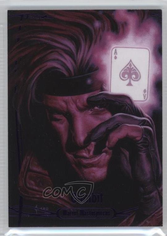2016 Upper Deck Marvel Masterpieces Epic Purple 105/199 Gambit #57 7g3