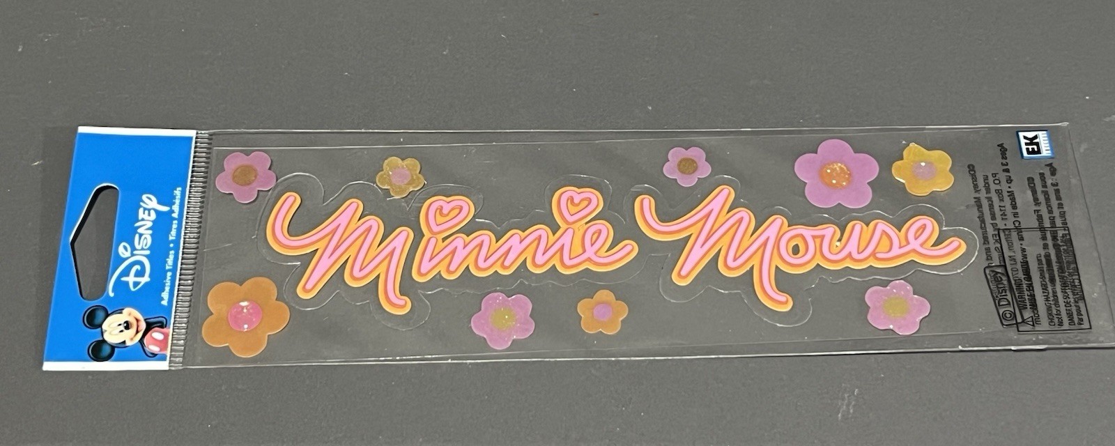 Disney Jolee's Boutique EK Success Sticker Adhesive Title Minnie Mouse Scrapbook