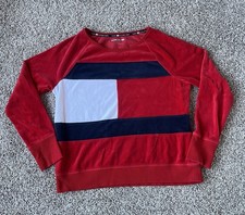Tommy Hilfiger Sport Long Sleeve Velour ColorBlock Sweatshirt XL