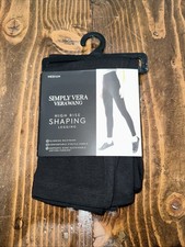 Simply Vera Medium High Rise Shaping Leggings Black New With Tags