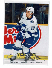 Dominic James 2025-26 UD Series 2 Young Guns RC Tampa Bay Lightening No.485