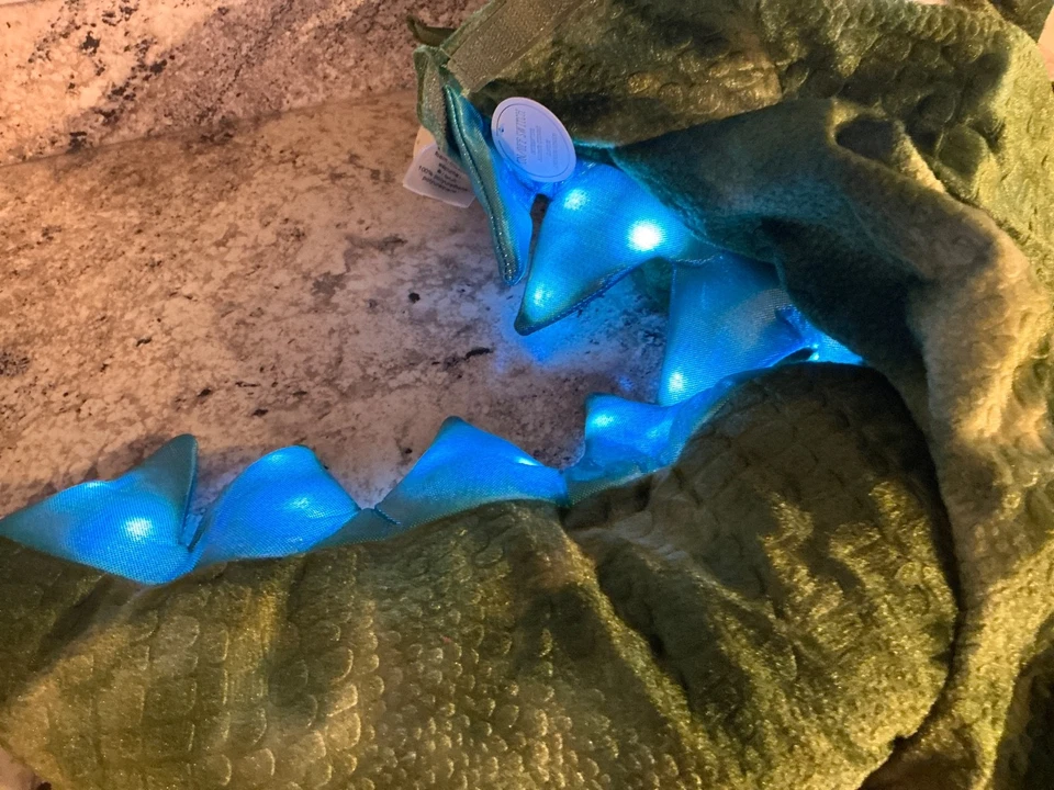 POTTERY BARN KIDS LIGHT-UP T REX DINOSAUR HALLOWEEN COSTUME SIZE 2T-NWT - Image 2 of 4