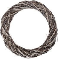 Clayre & Eef 6RO0610XL Dekorationskranz Aus Rattan Braun-Beige Ø 50 Cm