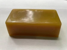 BEESWAX + PARAFFIN WAX - 4 oz bar- 85/15 brown blend (perfect to finish leather)