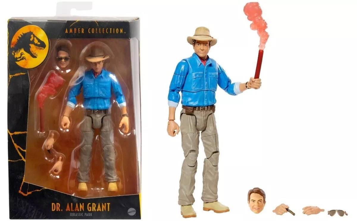 Jurassic World Park Amber Collection Dr. Alan Grant Action Figure Jurassic Park