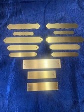 Engraved Brass Saddle Halter Plates/Taxidermy/Artwork/Pet Urns/ID Tag