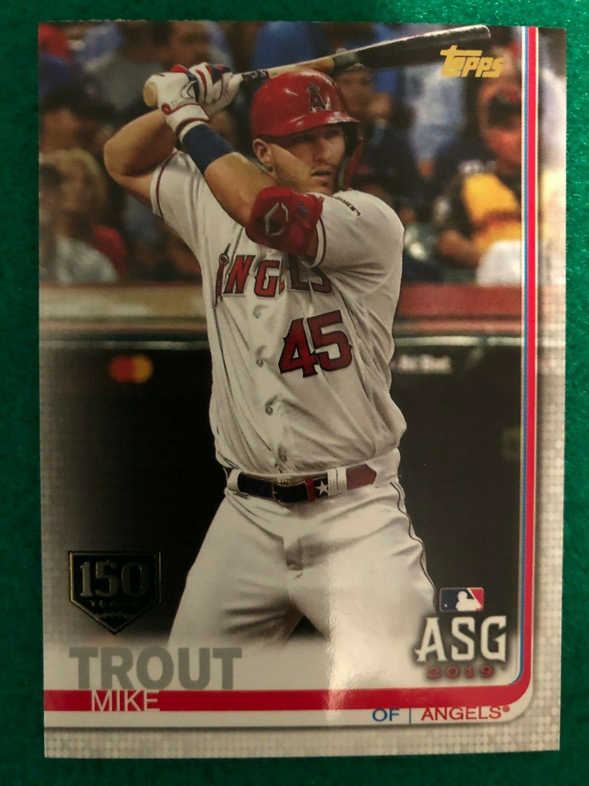2019 Topps Update Series - All-Star Mike Trout #US146 150th Anniversary ...