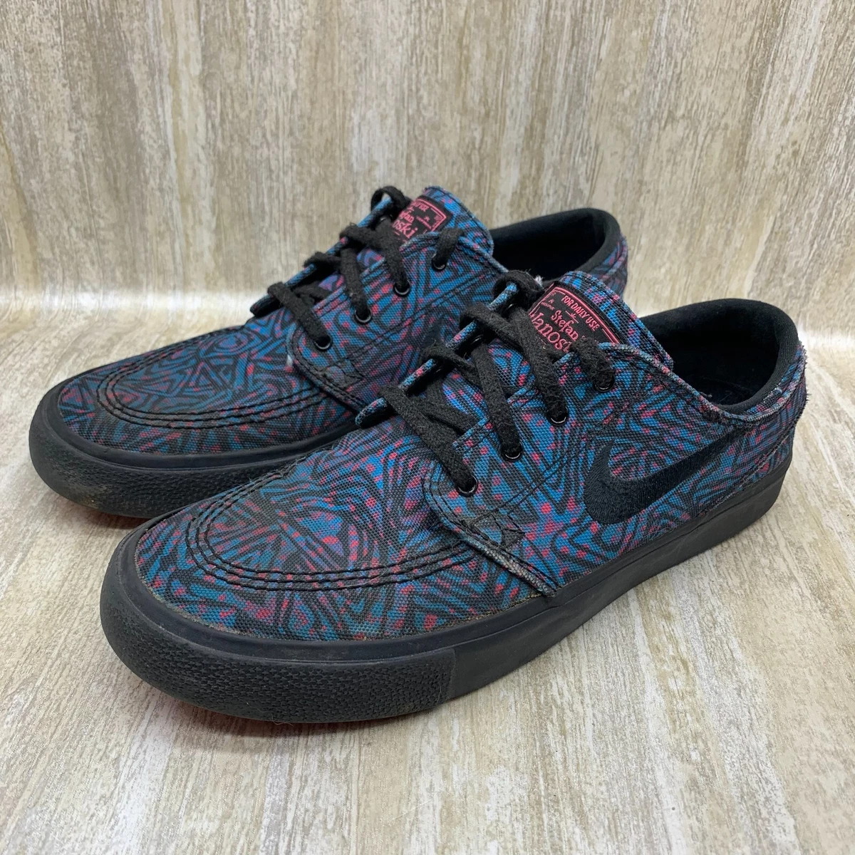 NIKE SB Zoom Stefan Janoski Canvas RM Blue Shoes Mens Sz 6.5 | eBay