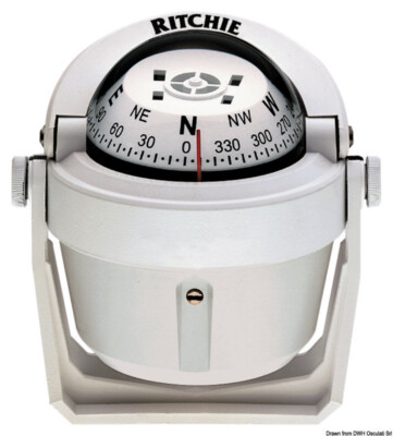 RITCHIE Kompass m.Bügel Explorer 2''3/4 weiß/weiß Artikel Nr. 01081203