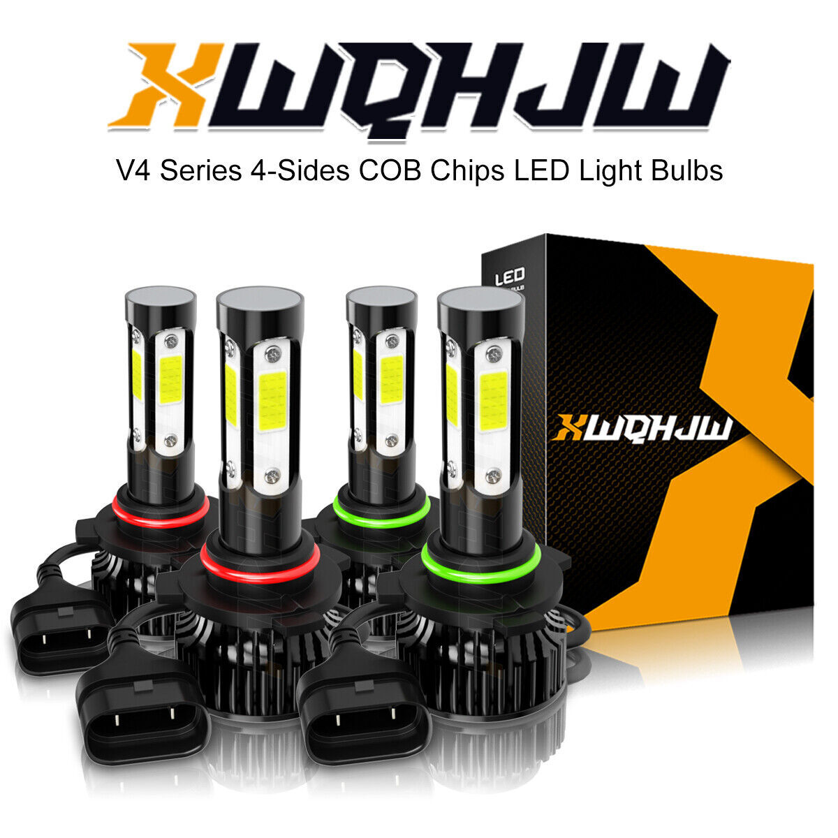Xwqhjw LED Headlight Bulb Conversion Kit 9005 9006 High+Low