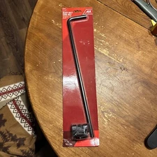 Cane Bolt Heavy Duty Gate Drop Rod 18-inch Steel with Black Finish