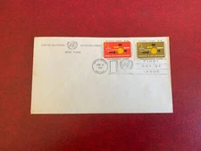 UN NEW YORK 1964 FDC PLAIN TRADE & DEVELOPMENT SHIPS CARGO