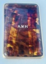 ASPREY & CO LONDON RARE GOLD  CIGARETTES  BOX,INITIALS:A W H, 115.6 G,CIRCA 1907