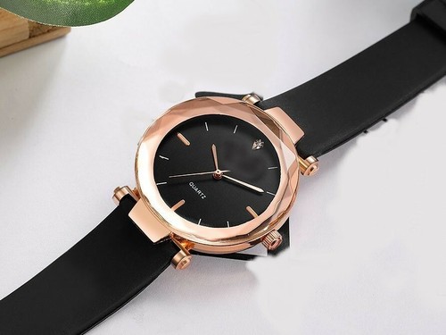 Damen Armbanduhr Rosa Gold Luxus Elegant Klassisch Quarz Trenduhr Damenuhr - 第 4/4 張圖片