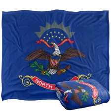 North Dakota Flag Silky Touch Super Soft Throw Blanket, 50"x60"