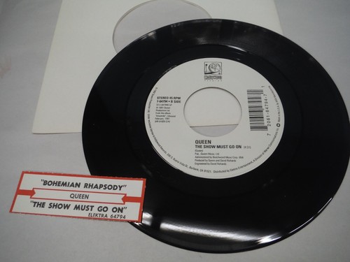 Queen "Bohemian Rhapsody" & "The Show Must Go On" 7" 45 RPM NM unplayed - Picture 2 of 2