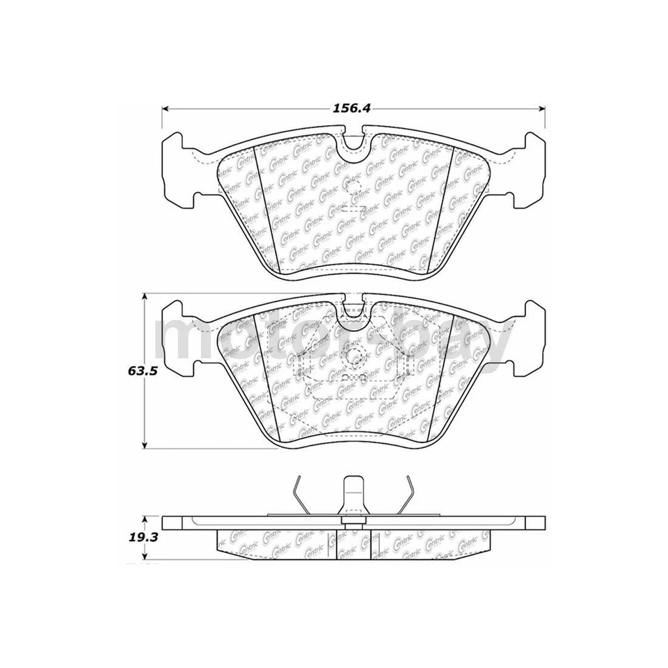 Pastillas de freno delanteras y traseras de cerámica para BMW M3 2006 2005 2004 2003 2002 2001 Foto 2 de 4