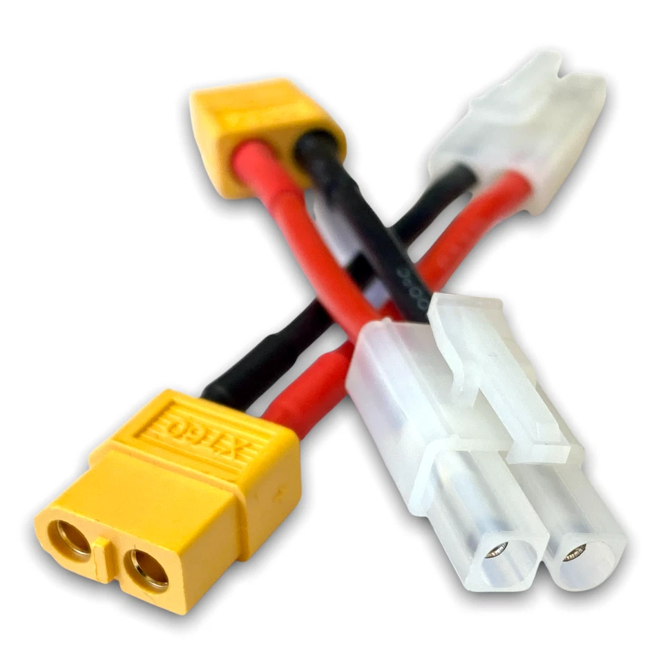 ✅ Adapter Tamiya Stecker auf XT60 Stecker Adapter Lipo Akku RC Female 5cm 2Pin ✅ - Bild 2 von 4