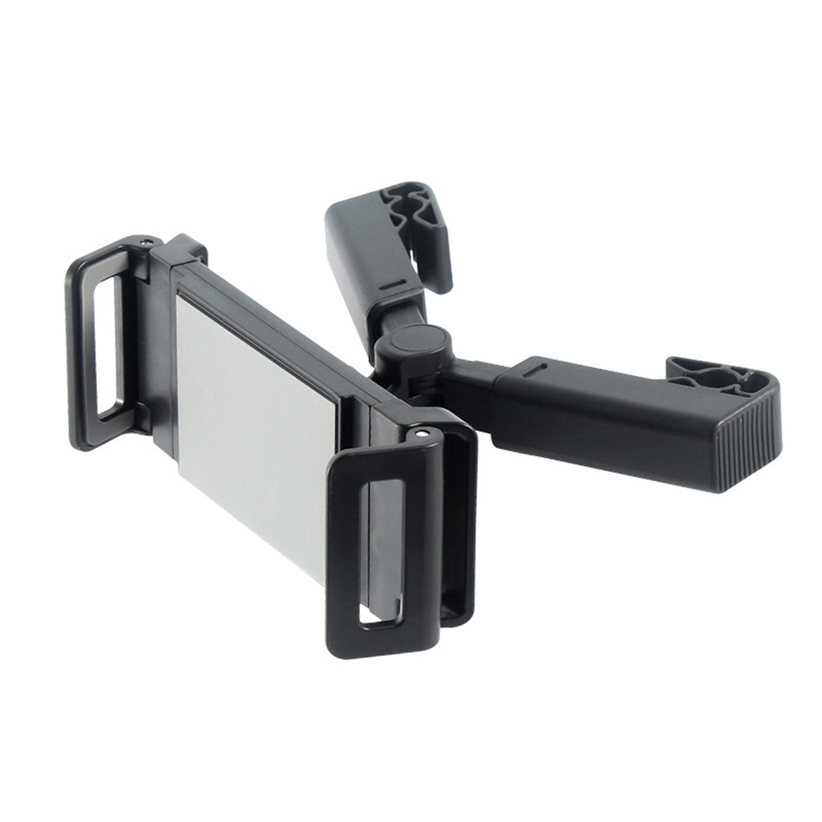 Portable Phone Stand Car Headrest Bracket ABS Material Rear Seat Phone Support for Secure Device Mounting-image
