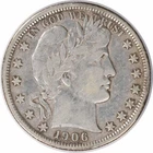 1906-O Barber Silver Half Dollar VF Uncertified #1053