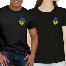 UKRAINE Real Heart Printed Unisex Casual T Shirt Top Ukrainian Freedom TShirt