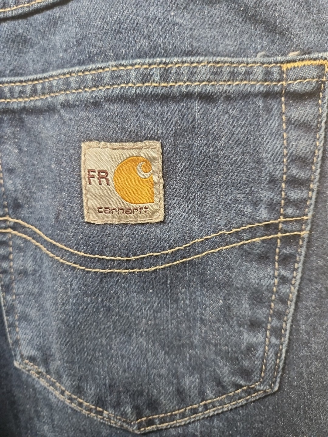 Carhartt Men’s 2 Pair Flame-Resistant Signature Denim Loose Fit Size 34x34 thumbnail 4